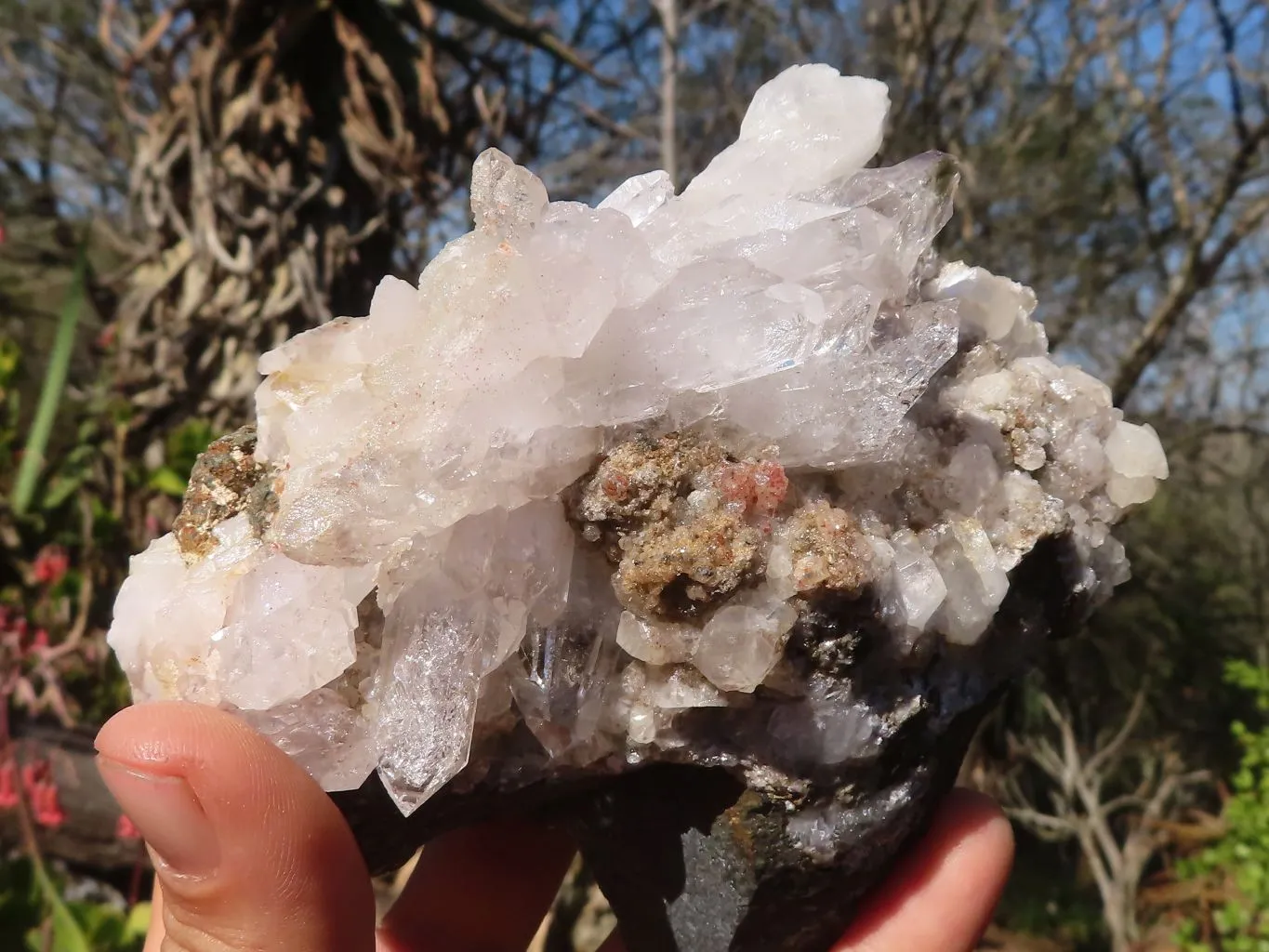 Natural Stunning Brandberg Quartz Matrix Specimens x 3 From Brandberg, Namibia