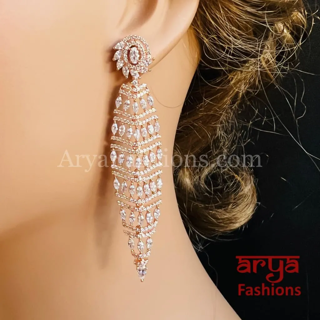 Nivi Designer Crystal Party Earrings