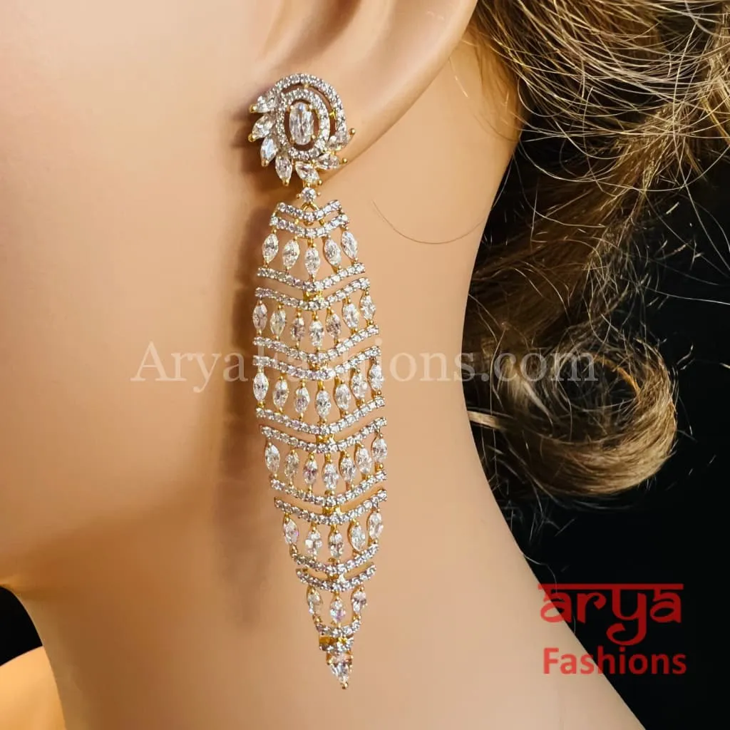 Nivi Designer Crystal Party Earrings