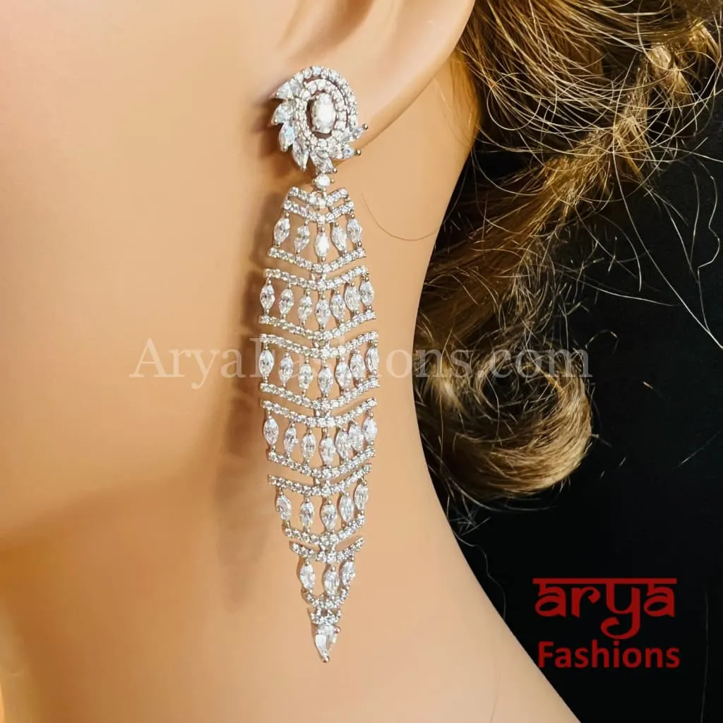 Nivi Designer Crystal Party Earrings