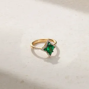 Notte Emerald and Diamond Ring