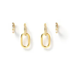 Olli Earring Stack - Gold