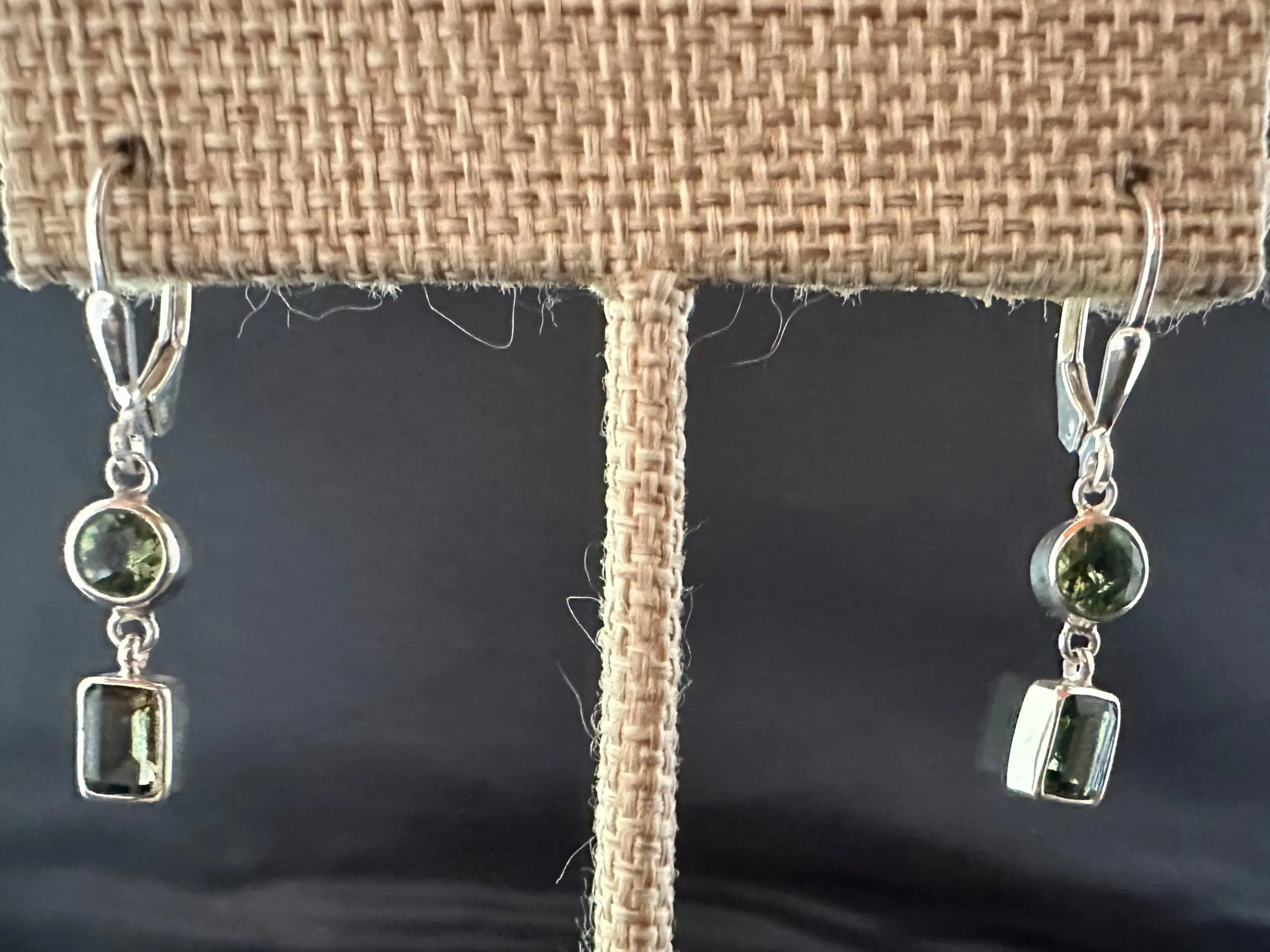 Peridot Earrings Dangle Sterling Silver August Birthstone Jewelry