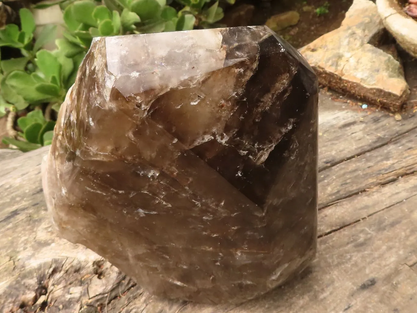 Polished Giant Window Smokey Quartz Display Piece x 1 From Madagascar