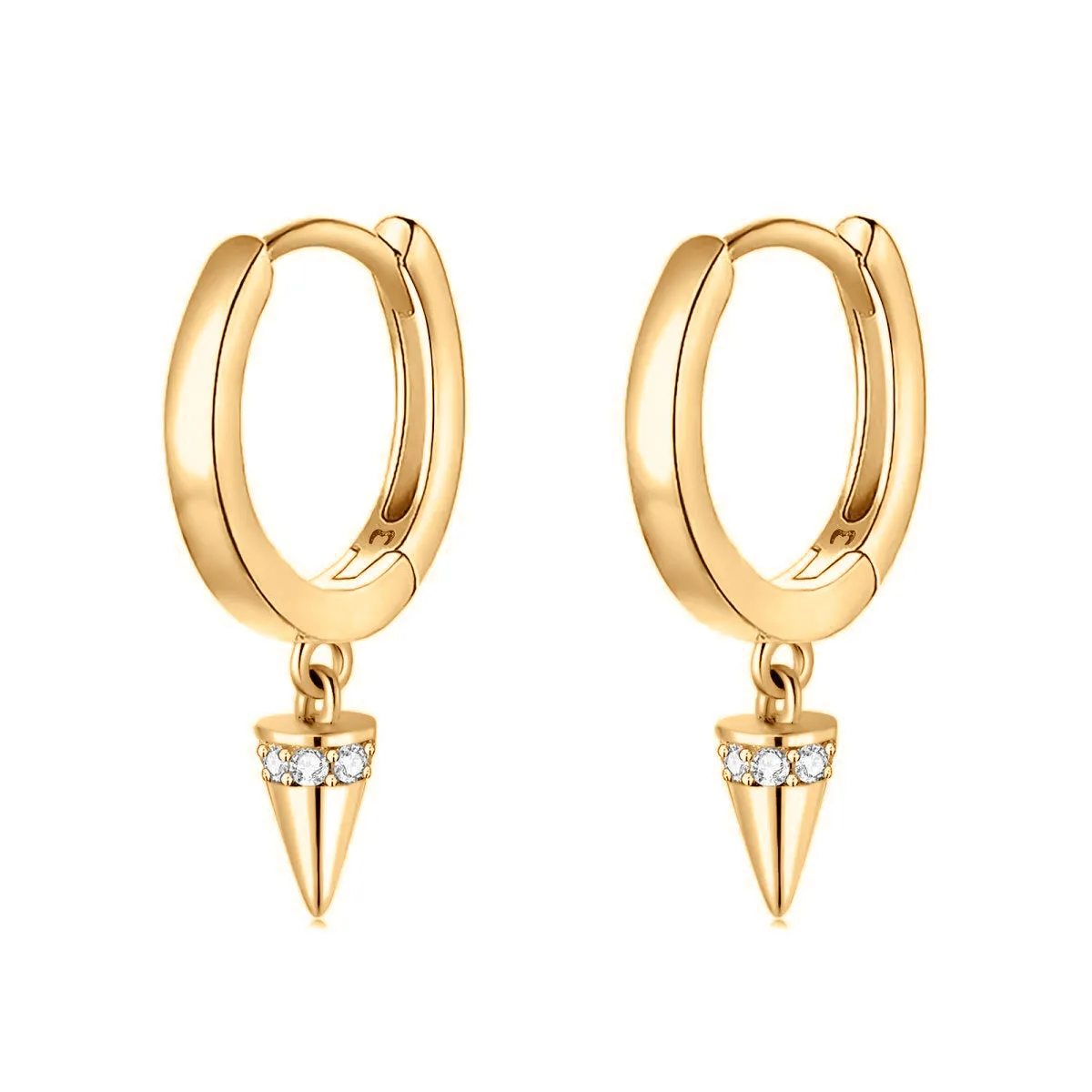 "Conical Hoop Rings" Earrings