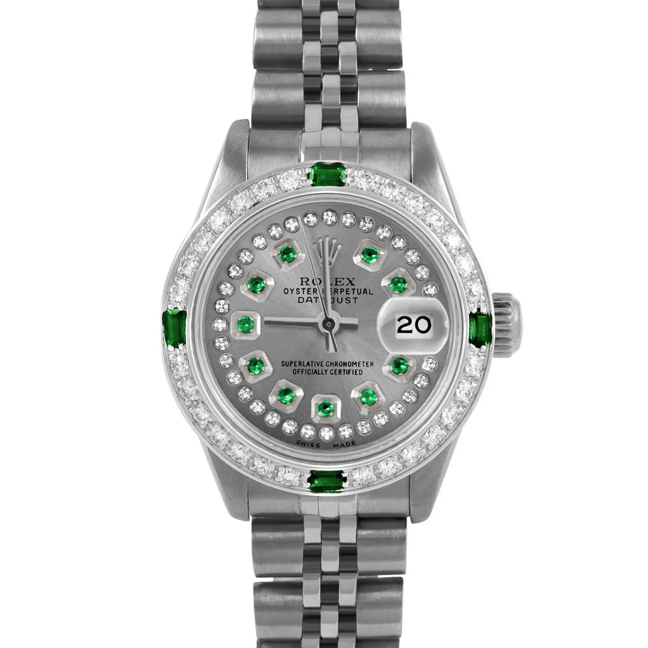 Rolex Datejust 26mm | 6917-SS-SLT-STRE-4EMD-JBL