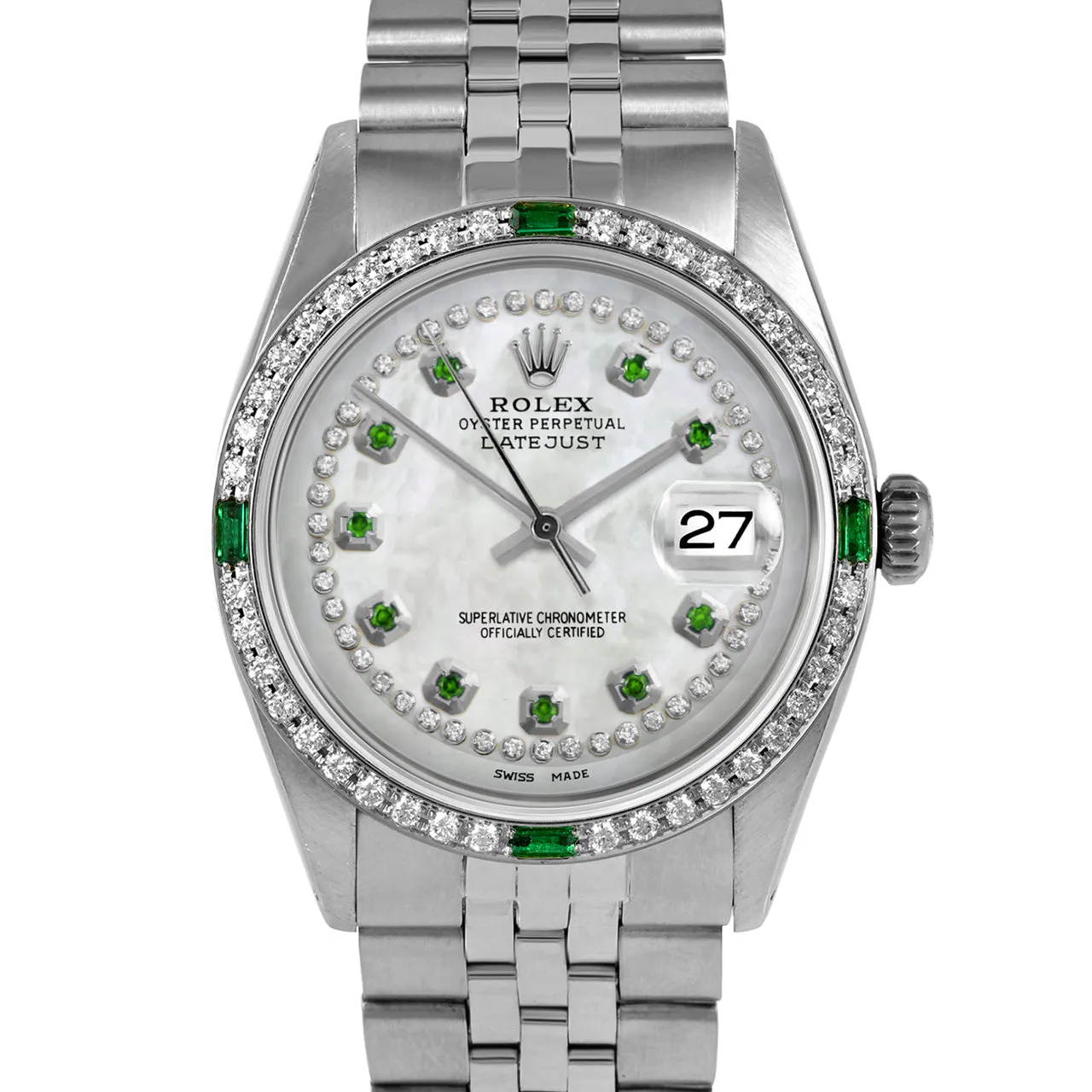 Rolex Datejust 36mm | 1601-SS-WMOP-STRE-4EMD-JBL