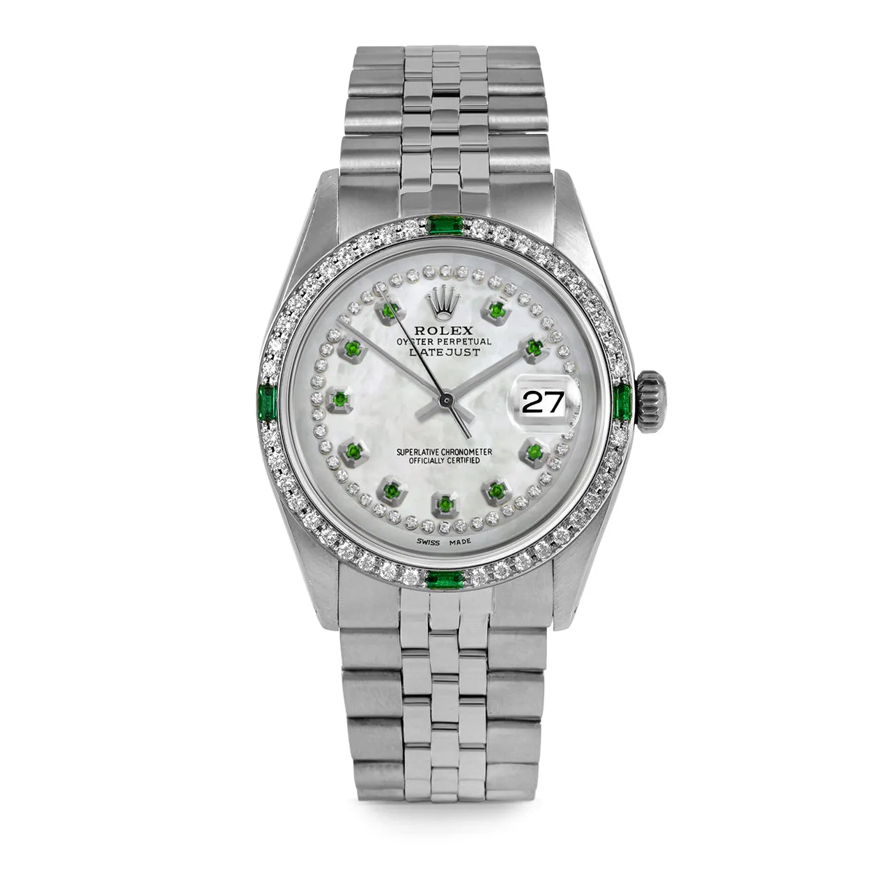 Rolex Datejust 36mm | 1601-SS-WMOP-STRE-4EMD-JBL