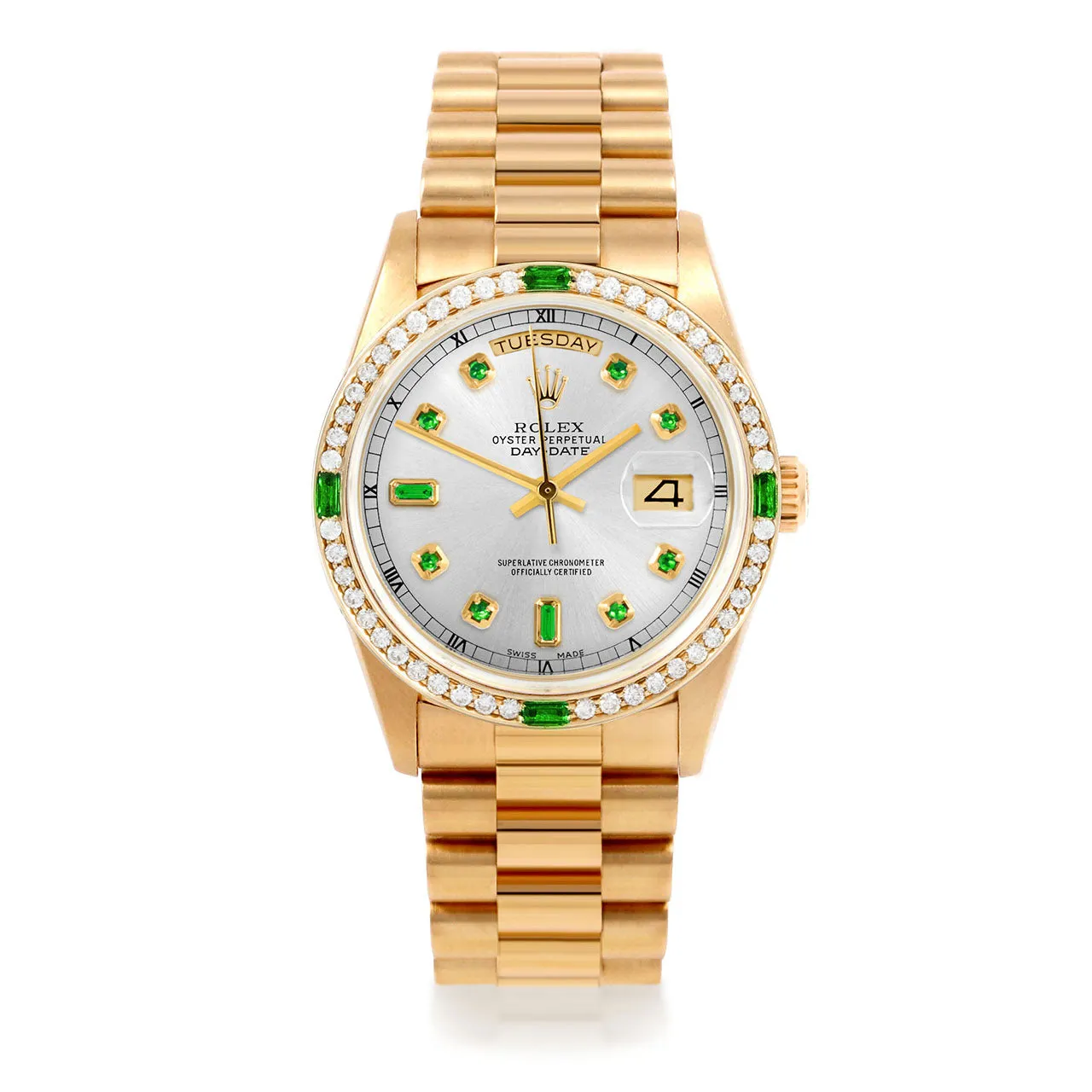 Rolex Day-Date 36mm | 18038-SLV-EMD-AM-4EMD-PRS