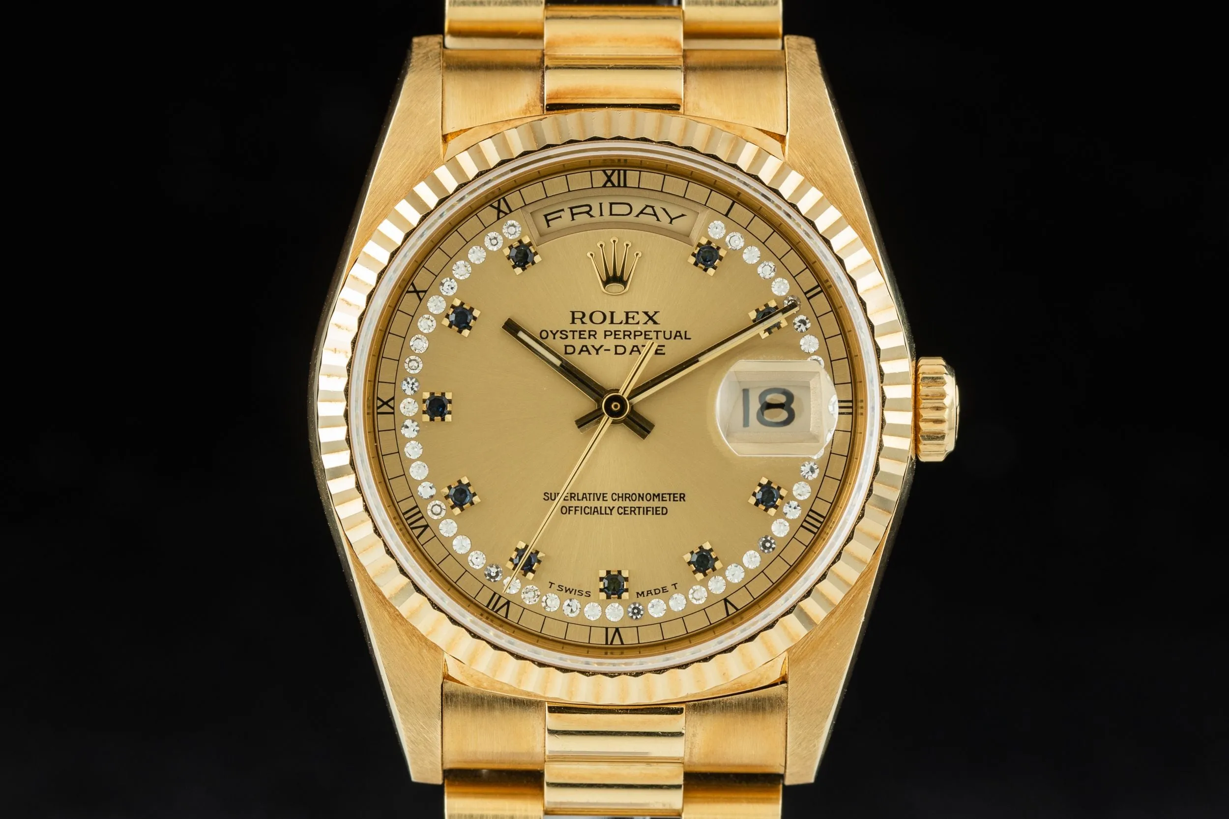 Rolex Day-Date Diamond String Dial