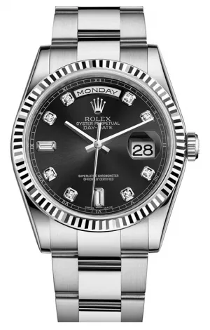 Rolex - Day-Date President White Gold - Fluted Bezel