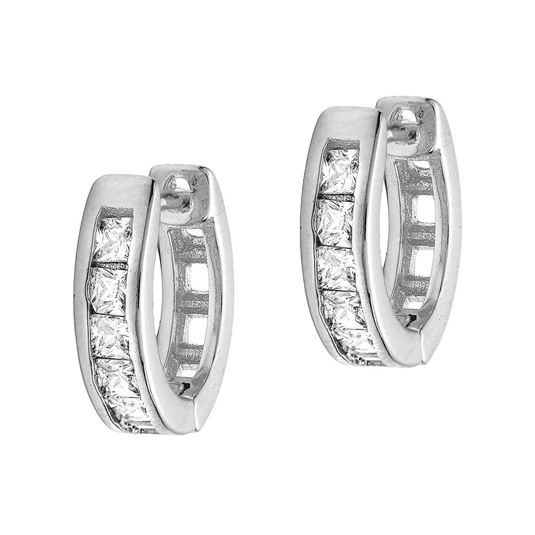 Shine Bright in Silver Hoops 925 Silver Earrings