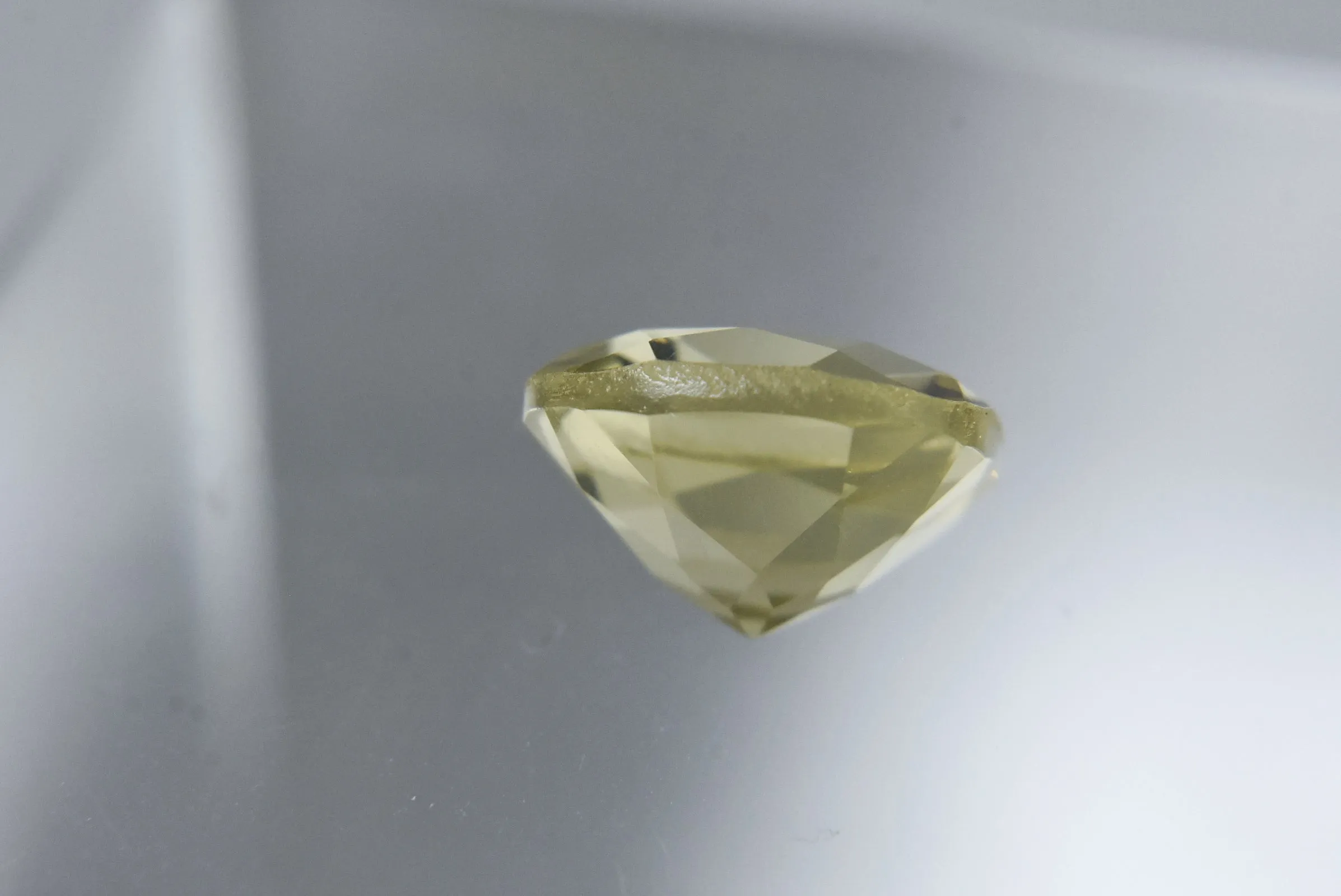 Single Cushion Cut Lemon Quartz Gemstone