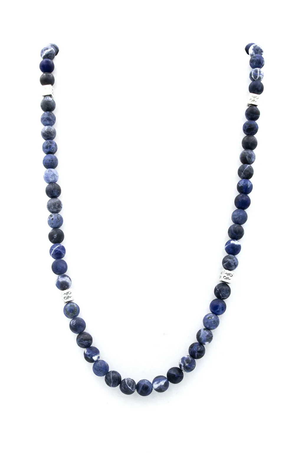 Sodalite Matte Natural Gemstone Centerpiece Necklace