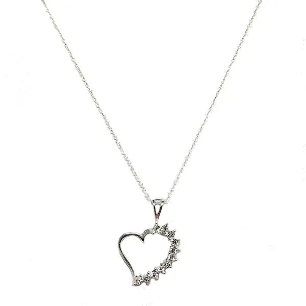 Sterling Silver Open Heart Pendant