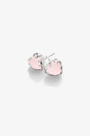 Stolen Girlfriends Club Love Claw Earrings - Rose Quartz