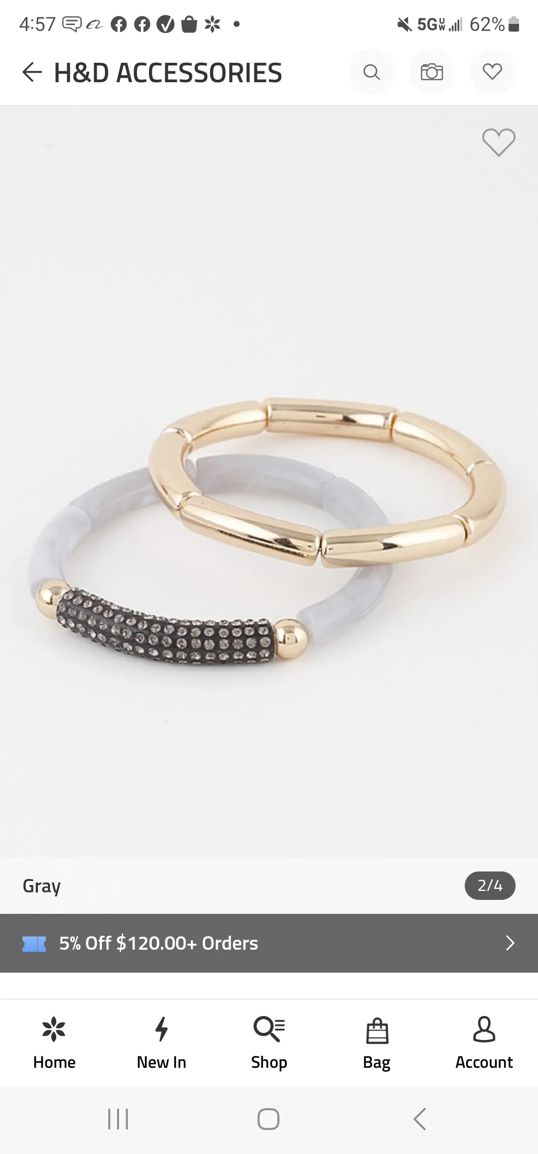 This Moment Bracelet Set - Gray