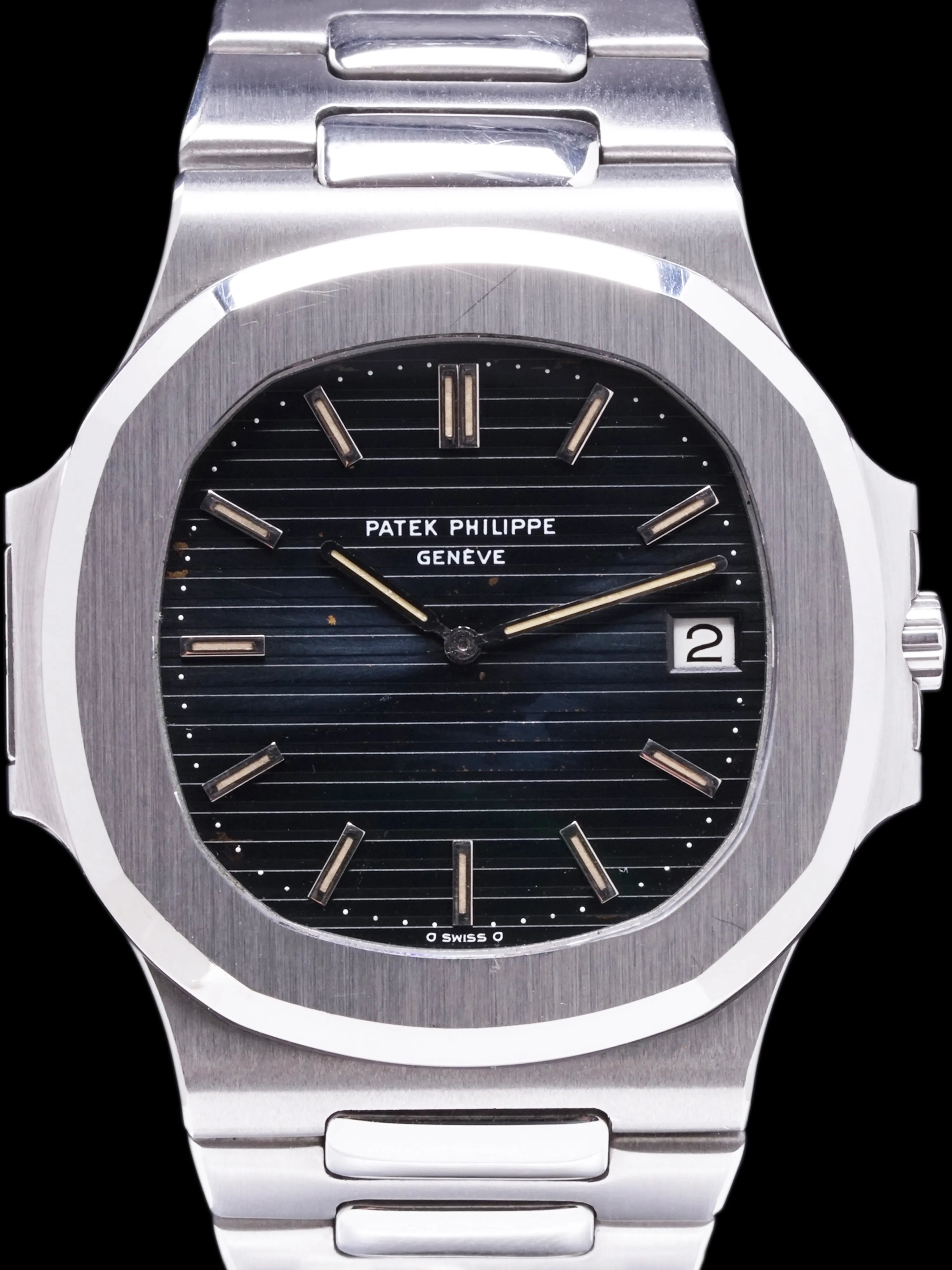 Unpolished 1977 Patek Philippe Nautilus "Jumbo" (Ref. 3700/1) W/ Cork Box & Extracts From Archive