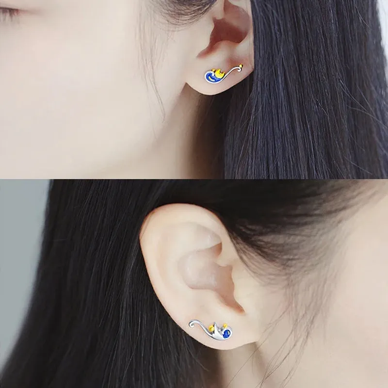 Van Gogh Starry Night Earrings