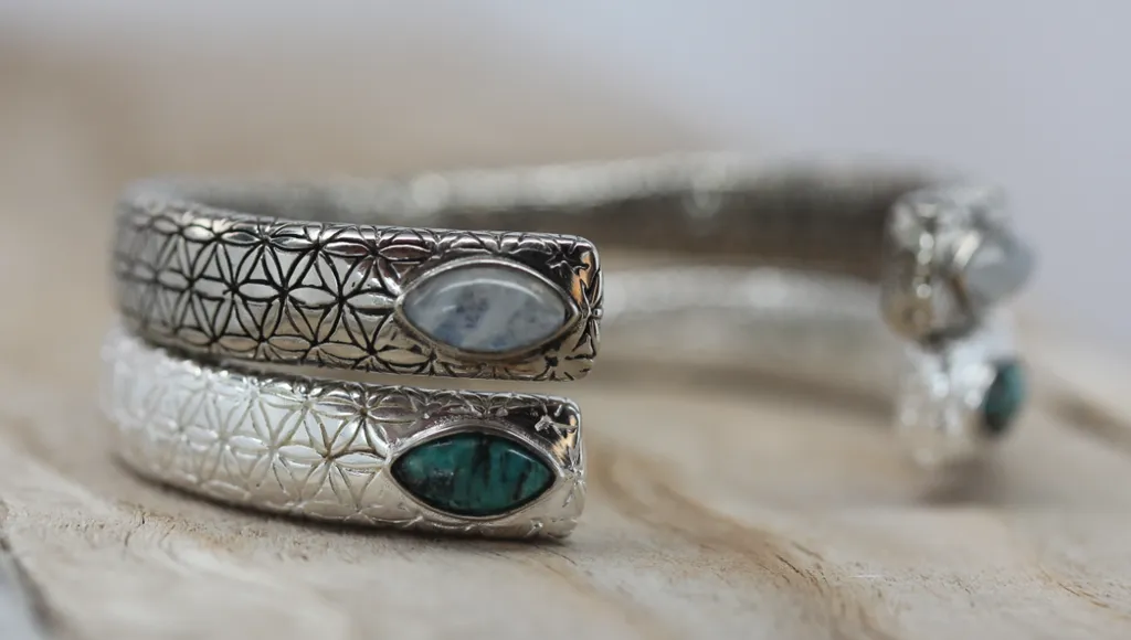 Women's Flower of Life Cuff