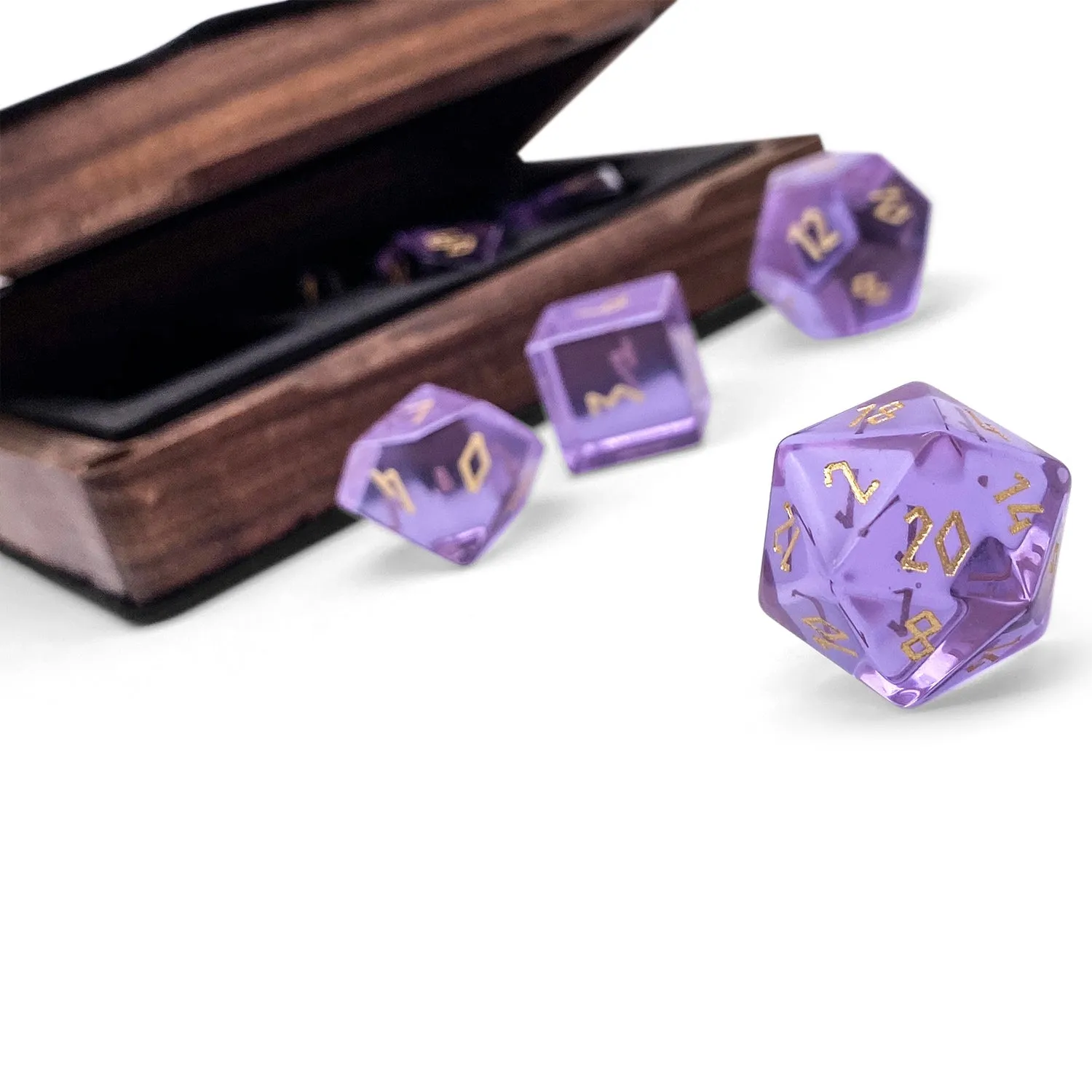 Zircon Alexandrite - 7 Piece RPG Set Zircon Glass Dice