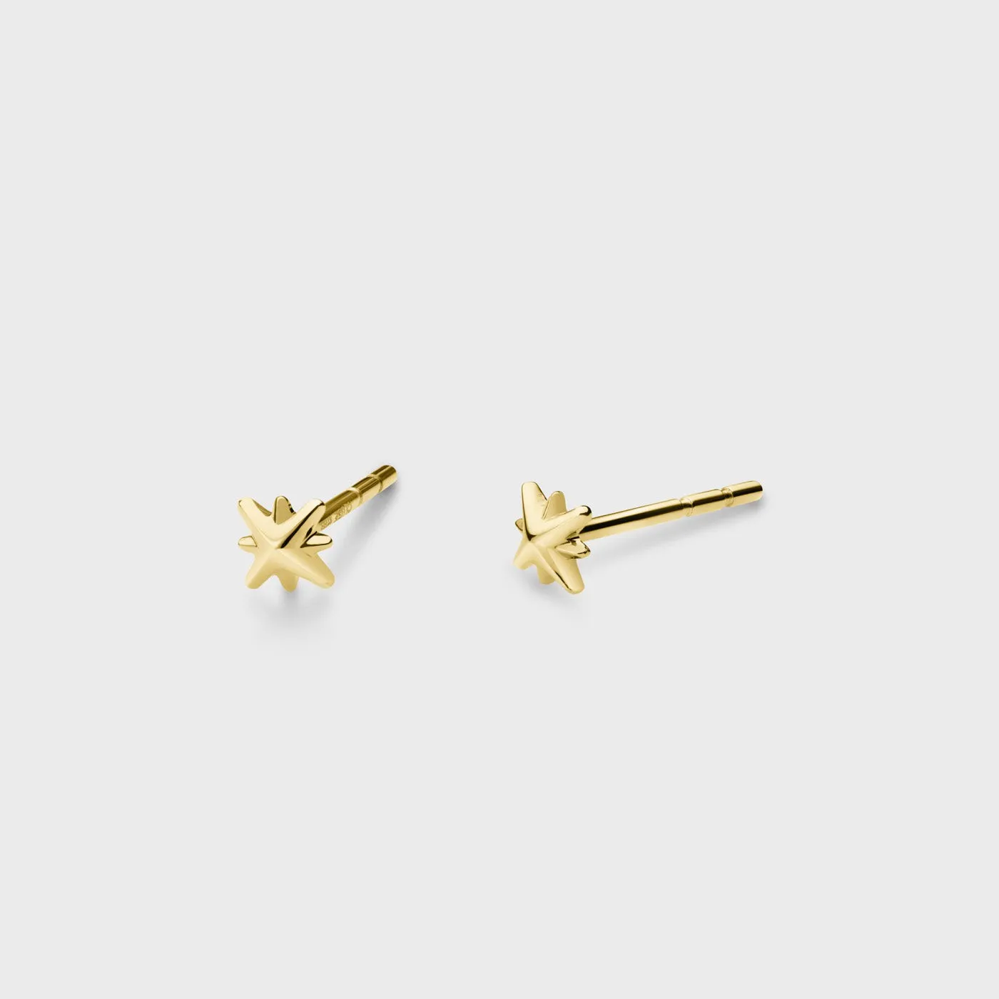 Zoé Star Studs, Gold Colour