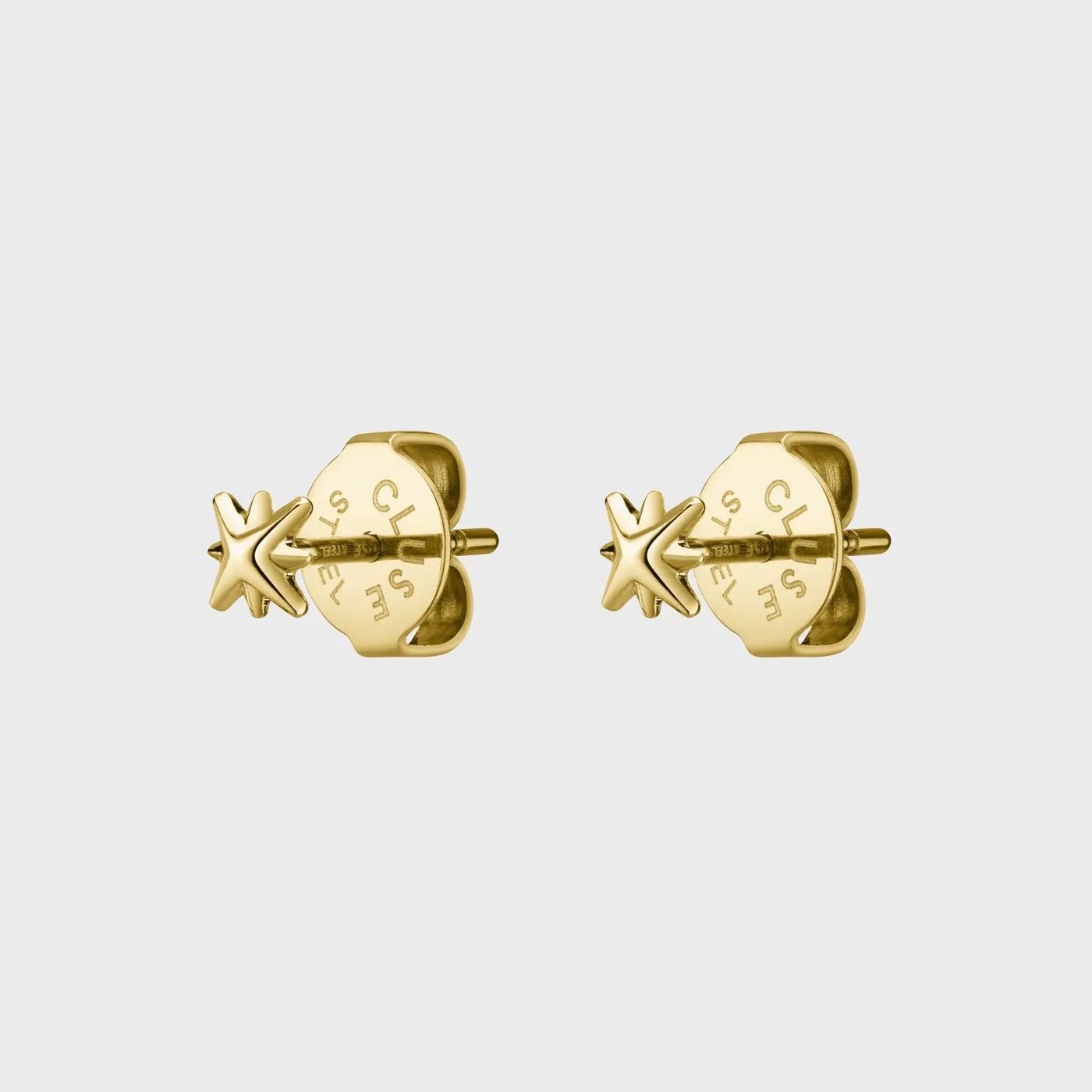 Zoé Star Studs, Gold Colour