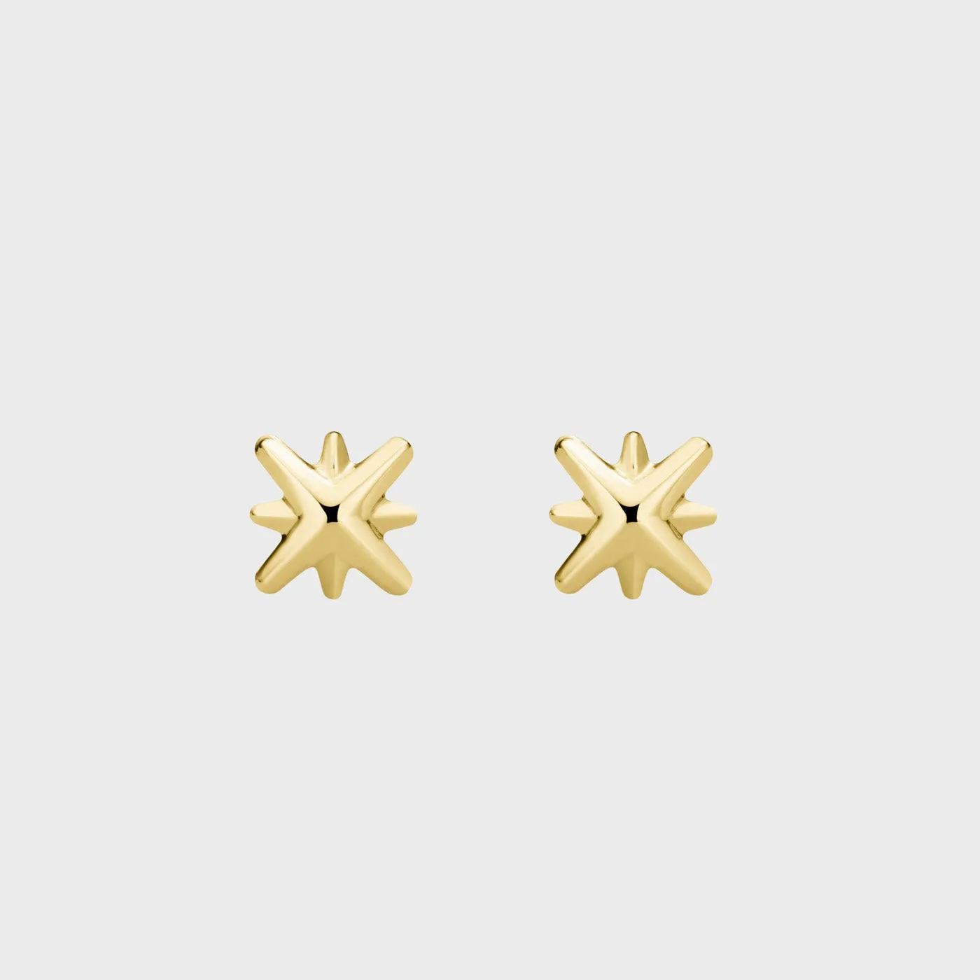 Zoé Star Studs, Gold Colour